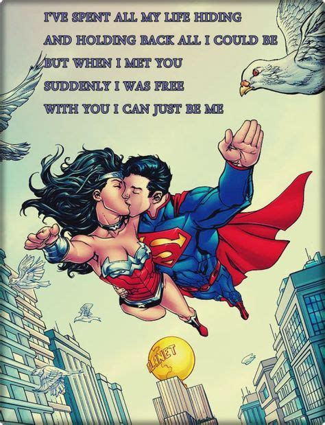 Superman Wonderwoman Beyourself True Love Allows You To Be Who You