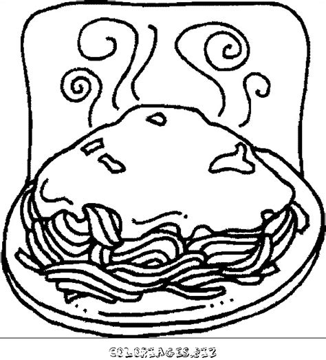 Coloriage Nourriture repas dessin gratuit à imprimer