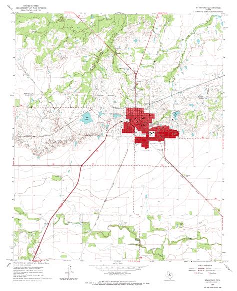 Stamford Tx Topographic Map Topoquest