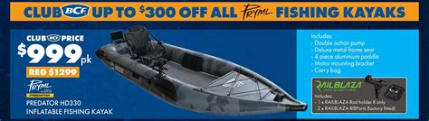 Pryml Predator Hd330 Inflatable Fishing Kayak Offer At Bcf 1catalogue