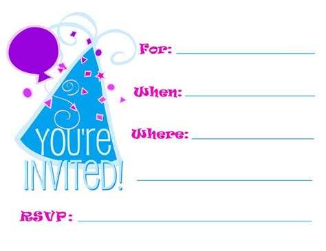 Make Free Printable Party Invitations Invitation Design Blog