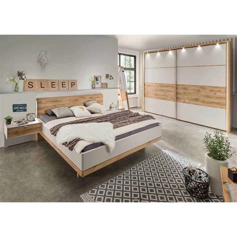 Komplette schlafzimmer (2.425 angebote bei 32 shops) für sie ausgewählt. Schlafzimmermöbel Set in Creme Weiß Eiche (4-teilig) Jetzt ...