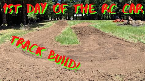 Back Yard Rc Car Dirt Track Build Day 1 Youtube