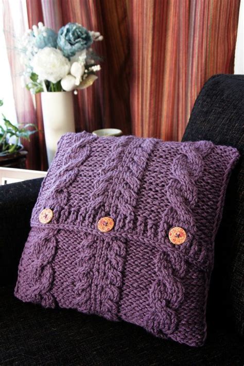 Fabric sewing, quilting & knitting. Cable Knit Pillow Cover, Pillow cover, Decorative Pillow ...
