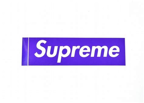 Supreme Purple Box Logo Sticker Breakout La