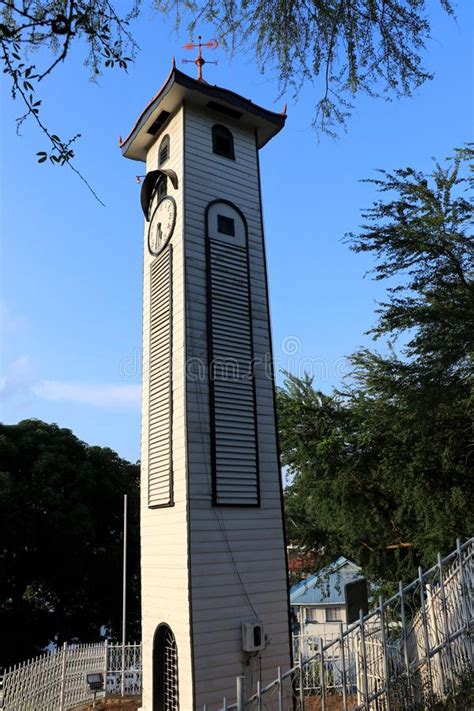 It was originally known as the atkinson memorial clock tower. Clock Tower With Blue Sky At Sabah, Malaysia Stock Photo ...
