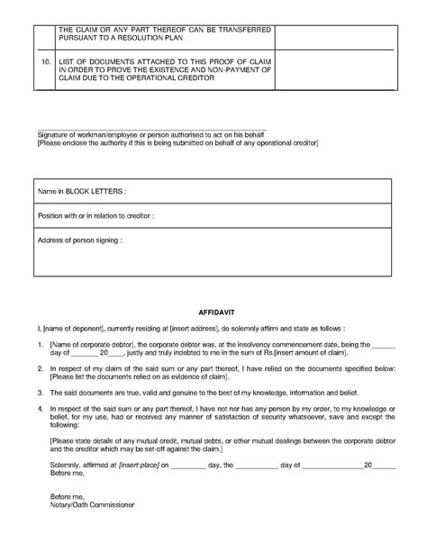 Insolvency Worksheet Example Worksheet