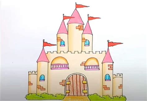 How To Draw A Castle Step By Step For Beginners How To Draw Step By Step