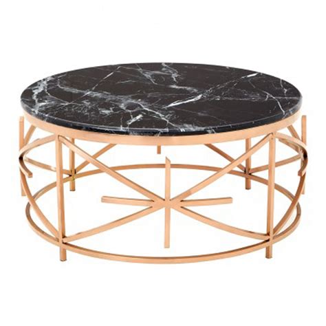 Alvaro Black Marble Coffee Table Modern Furniture Coffee Tables