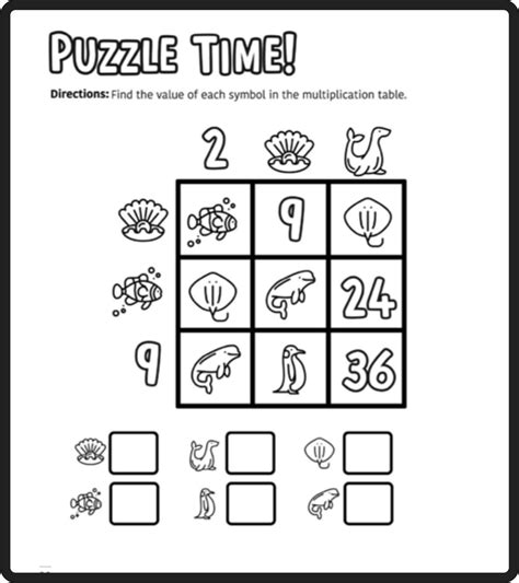 Get free worksheets in your inbox! Free Math Puzzles — Mashup Math