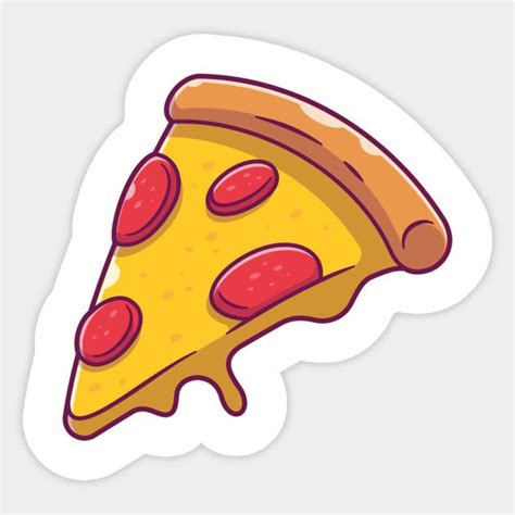The Pizza The Pizza Sticker Teepublic Pegatinas Para Mac