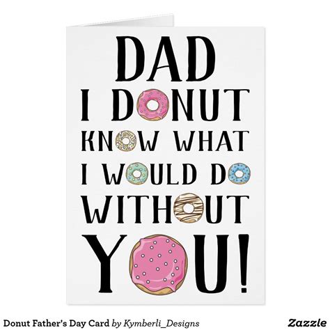 Donut Father S Day Card Diy Father S Day Crafts Father S Day Activities Diy