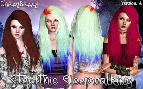 Sims Hairs Simpliciaty Stealthics Sleepwalking Hair Retextured