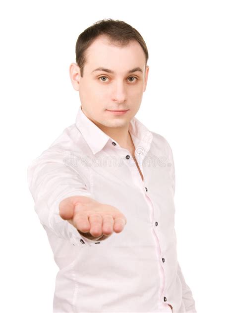 Something On The Palm Stock Image Image Of Adult Gesture 40517073