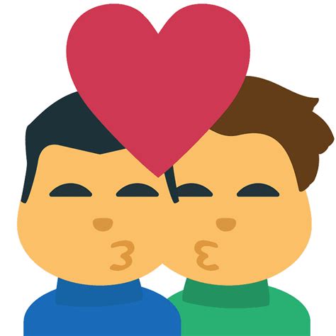 Kiss Man Man Emoji Png Transparent Emoji Freepngdesig