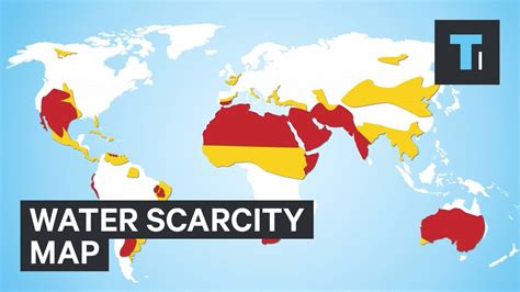 Water Scarcity Map Youtube