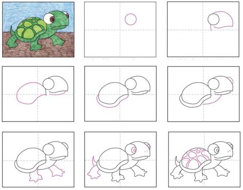 Easy How To Draw A Turtle Tutorial And Turtle Coloring Page Artofit