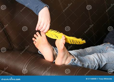 Feather Tickling Bare Feet Royalty Free Stock Photos Image 21168008