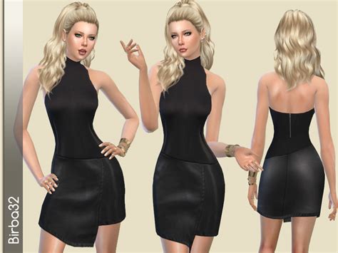 The Sims Resource Leather New Year Dress
