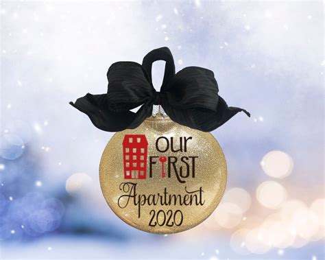 Our First Apartment Ornamentour First Home Ornamentnew House Etsy