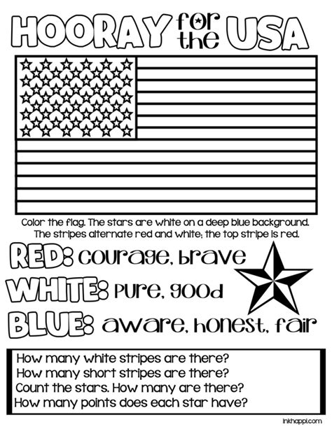 American flags, bald eagle and the seal of the united states are a few of the many patriotic coloring pages, pictures and sheets in this section. usa-color-page.jpg - Box | Patriotic kids, Patriotic ...