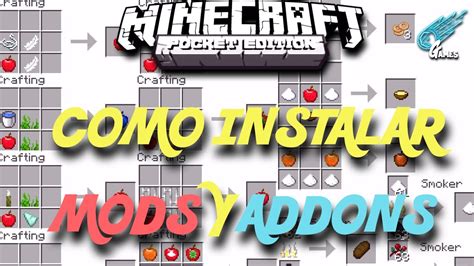 COMO INSTALAR MODS Y ADDONS EN MINECRAFT BEDROCK Pe Pc Móviles y Consolas YouTube