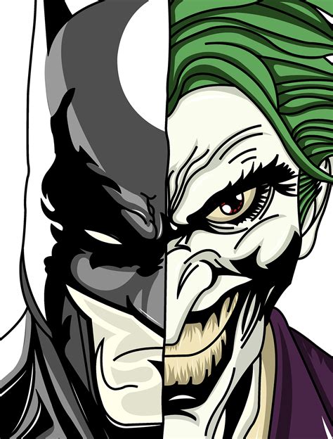 Batman Joker Face Comic