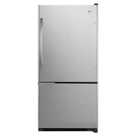 Amana 30 In W 187 Cu Ft Bottom Freezer Refrigerator In Stainless
