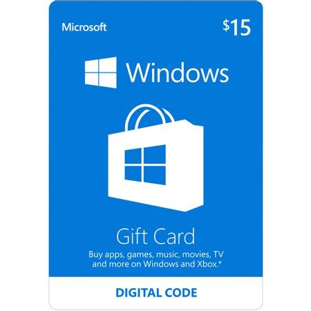 Feb 03, 2021 · select card setup, then select new to map the gift card payment method to the newly created external gift card payment method for the san francisco store. Microsoft Windows Store Gift Card Digital $15 (Digital Code) - Walmart.com
