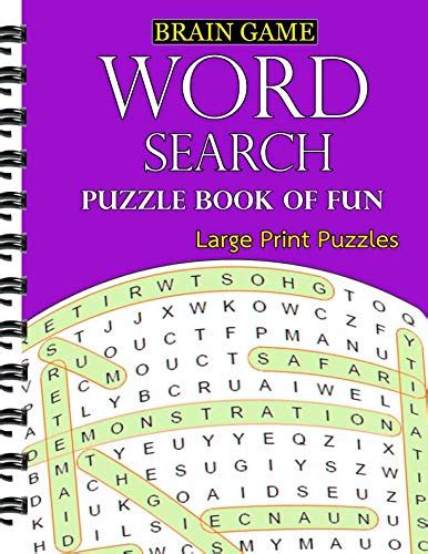 Word Search Puzzle Book Of Fun Large Print Puzzles By Randel Owen