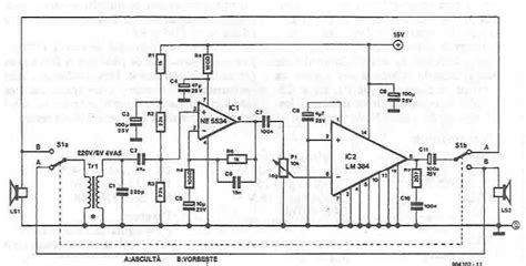 Schematics And Diagrams For A Two Way Intercom Circuit Diagram