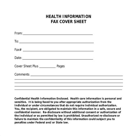 Fax Cover Template 9 Free Word Pdf Documents Dwonload