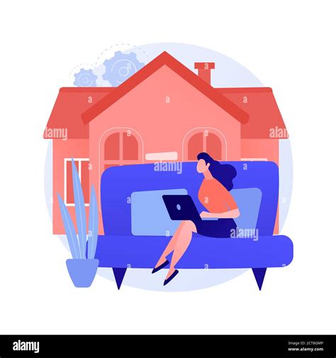 Stay At Home Abstract Concept Vector Illustration Stock Vector Image Art Alamy