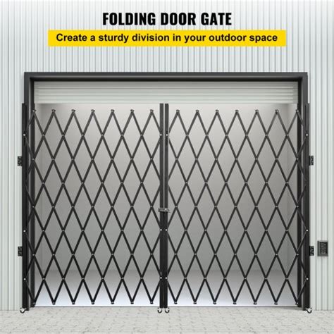Vevor Double Folding Security Gate 6 12 H X 12 W Folding Door Gate