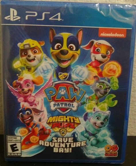 Paw Patrol Mighty Pups Save Adventure Bay Playstation 4 Ps4 Brand New