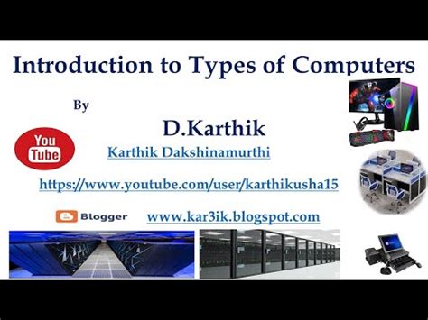 Types of computer systems computers are often identified by their size and power. Classification of Computer - YouTube