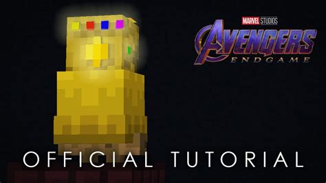 Minecraft Avengers Endgame Infinity Gauntlet Tutorial Youtube