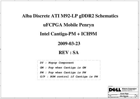 Dell Inspiron 1440 Discrete Schematic Alba Discrete For 552