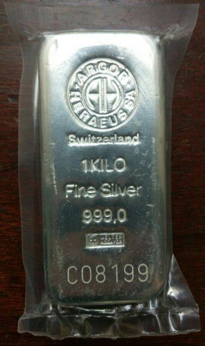 Switzerland 1 Kg Of Pure 999 Silver Argor Heraeus Catawiki