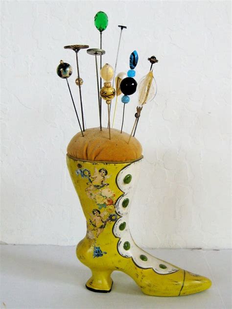 Vintage Victorian Hat Pin Boot Pin Cushion With Hat Pin Etsy Hat