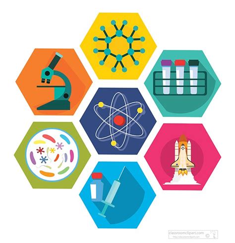 Science Clipart Illustration Of Science And Education Symbols Icons