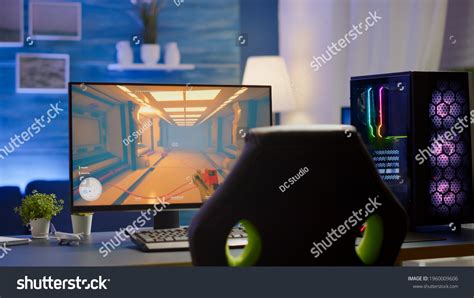 Rgb Powerful Personal Computer Gamer Rig Stock Photo 1960009606