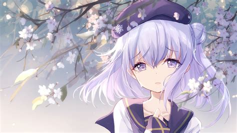Download 1920x1080 Anime Girl Crying Tears Silver Hair