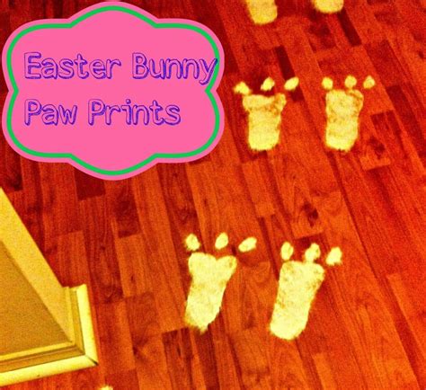 Easter Bunny Paw Prints This Ole Mom