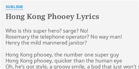 Read or print original hong kong phooey lyrics 2021. Hong Kong Phooey Rosemary Quotes - One Act A Week / Check ...