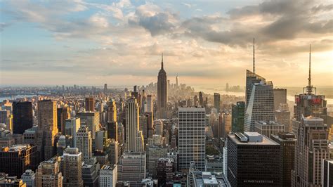 4k New York City Skyline Day To Night Sunset Emerics Timelapse
