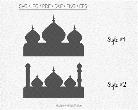 Mosque Svg Ramadan Svg Mosque Silhouette Islamic Svg Islam Svg Etsy Uk