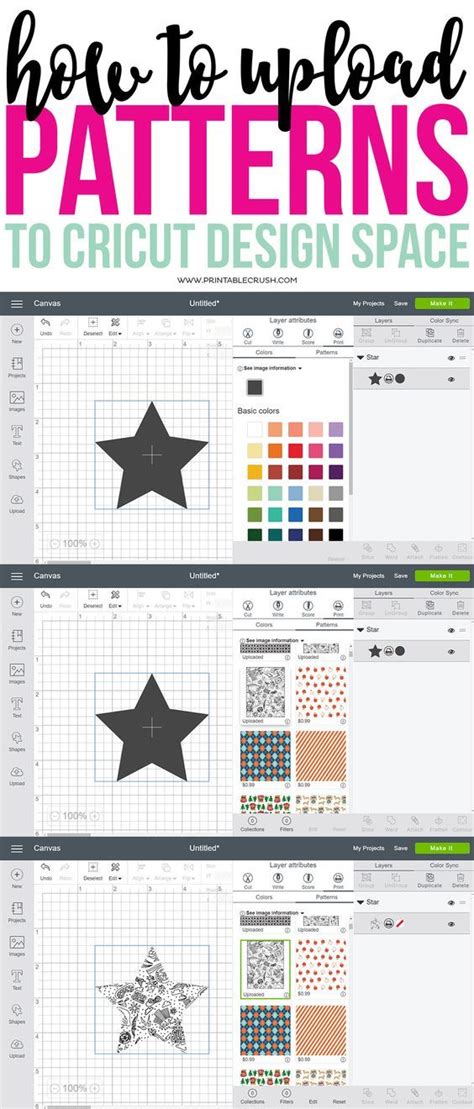 How To Upload Patterns To Cricut Design Space Printable Crush