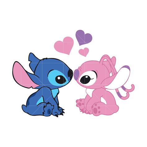 Stitch Y Angel Svg stitch svg stitch png NBA svg png dxf | Etsy