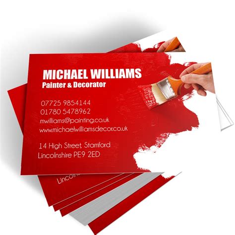 Painter And Decorator Templated Business Card 1 Able Labels